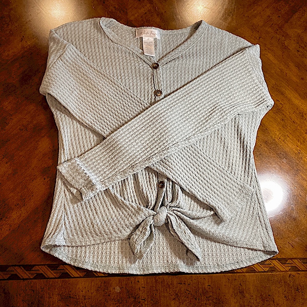 Light sage green long sleeve shirt